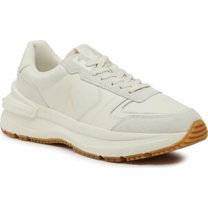 Sneakersy Calvin Klein Jeans Chunky Runner Vintage Tongue YM0YM00633 Ancient White/Eggshell 0K9