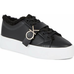 Sneakersy Calvin Klein Flatform Cupsole Lace Up W/Hw Wl HW0HW01671 Ck Black BEH