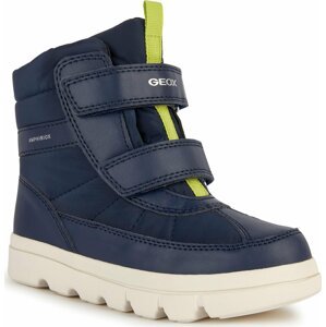 Sněhule Geox J Willaboom Boy B Ab J36LFB 0FU54 C0749 S Navy/Lime