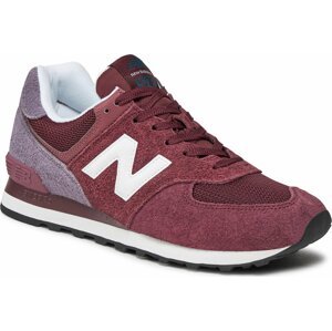 Sneakersy New Balance U574ABO Bordó