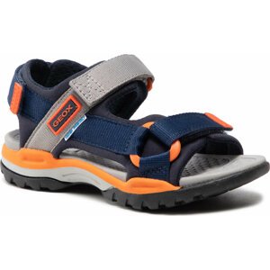 Sandály Geox J Borealis B. A J150RA 01511 CA34B S Navy/Orange