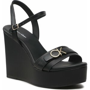 Sandály Calvin Klein Wedge 70Hh HW0HW01485 Ck Black BEH