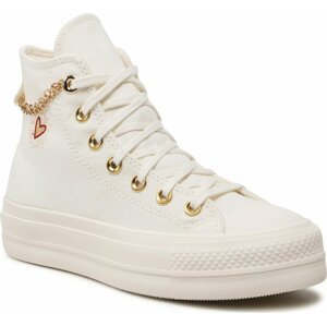 Plátěnky Converse Ctas Lift Hi A04453C Egret/Thriftshop Yellow