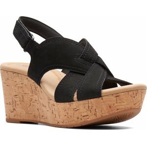 Sandály Clarks Rose Erin 26171307 Black Nubuck