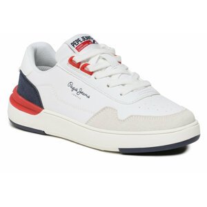 Sneakersy Pepe Jeans Baxter Basket B PBS30563 White 800