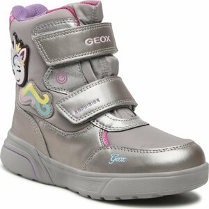 Sněhule Geox J Sveggen G.B Abx A J268AA 0FUNF C1A8N D Dk Silver/Fuchsia