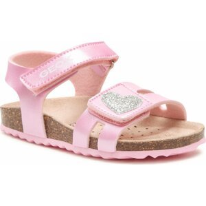 Sandály Geox B Sandal Chalki Girl B352RA0NFKCC0514 S Pink/Silver