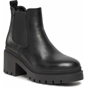 Kotníková obuv s elastickým prvkem Tamaris 1-25459-41 Black Leather 003