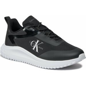 Sneakersy Calvin Klein Jeans Eva Runner Low Lace Ml Mix YM0YM00968 Black/Bright White 0GM