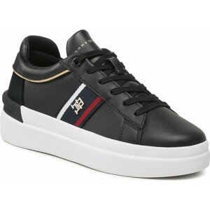 Sneakersy Tommy Hilfiger Corp Webbing Court Sneaker FW0FW07387 Black BDS