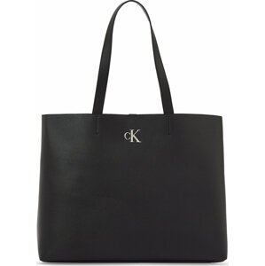 Kabelka Calvin Klein Jeans Minimal Monogram Slim Tote34 T K60K611213 Black BDS