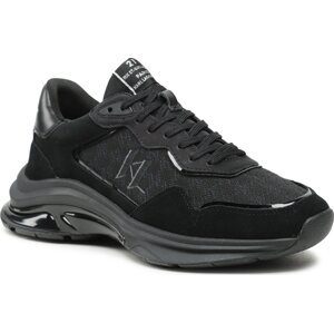 Sneakersy KARL LAGERFELD KL53165A Black Lthr/Mono