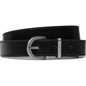 Dámský pásek Calvin Klein Ck Must Metal Loop Rnd Belt 25Mm K60K610158 Černá