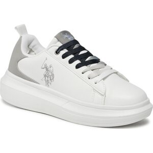 Sneakersy U.S. Polo Assn. HELIS026 Whi-Lgr03