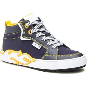 Sneakersy Geox J Alphabeet Boy J35HLF01054C0657 S Navy/Yellow