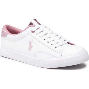 Tenisky Polo Ralph Lauren Theron V RF104103 White Smooth PU/Lt Pink/Glitter w/ Lt Pink PP