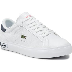 Sneakersy Lacoste Powercourt 0721 2 Sma 7-41SMA0028407 Wht/Navy/Red