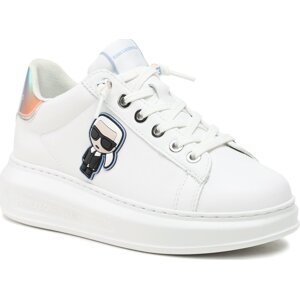 Sneakersy KARL LAGERFELD KL62530G White Lthr W/Blue