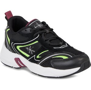 Sneakersy Calvin Klein Jeans Retro Tennis Su-Mesh Wn YW0YW00891 Black/Amethyst/Lime 0GV