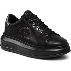 Sneakersy KARL LAGERFELD KL62538 Black Lthr/Mono