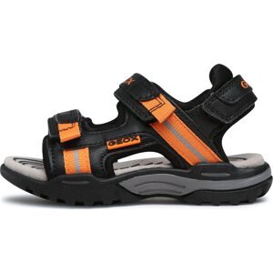 Sandály Geox J Borealis Boy J250RA01554C0038 M Black/Orange