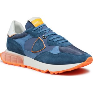 Sneakersy Philippe Model La Rue Low LRLU WN21 Mondial Neon/Bluette Orange