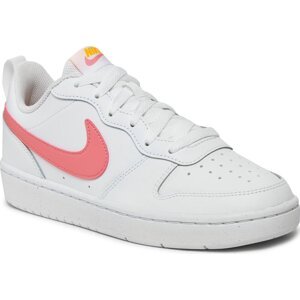 Boty Nike Court Borough Low 2 (GS) BQ5448 124 White/Coral Chalk/ Laser Orange