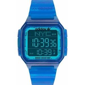 Hodinky adidas Originals Street Digital One GMT AOST22047 Trabsparent Blue