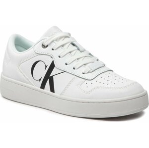Sneakersy Calvin Klein Jeans Cupsole Laceup Basket Low Lth YW0YW00692 Bright White 0K4