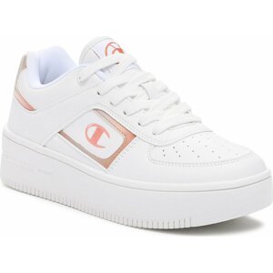 Sneakersy Champion Foul Play Plat Metal Low Cut Shoe S11599-WW001 Wht/Rose Gold