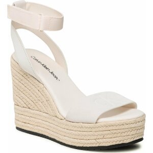 Espadrilky Calvin Klein Jeans Wedge Sandal Su Con YW0YW01026 Ancient White YBH