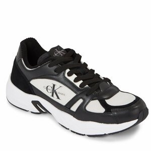 Sneakersy Calvin Klein Jeans Retro Tennis Laceup Coui YM0YM00793 Black/Creamy White 00W