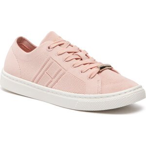 Sneakersy Tommy Hilfiger Knitted Light Cupsole FW0FW06332 Sepia Pink TMF