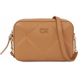 Kabelka Calvin Klein Re-Lock Quilt Camera Bag K60K610767 Brown Sugar GA5