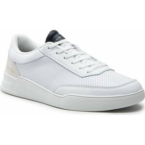 Sneakersy Tommy Hilfiger Elevated Cupsole Perf Lather FM0FM04145 White YBR