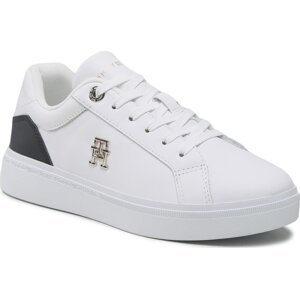 Sneakersy Tommy Hilfiger Th Court Sneaker FW0FW06854 White YBR