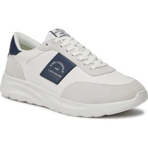 Sneakersy KARL LAGERFELD KL53624 White Lthr w/Navy 01A