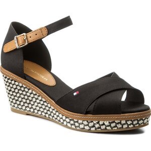 Espadrilky Tommy Hilfiger Iconic Elba Sandal Basic FW0FW02648 Black 990