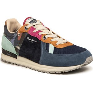 Sneakersy Pepe Jeans Tinker Pro Summerland Prin PMS30618 Ocean 588