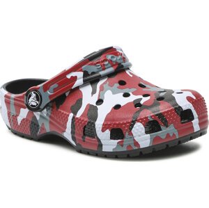 Nazouváky Crocs Classic Camo Clog 207594 Black/Red