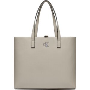 Kabelka Calvin Klein Jeans Minimal Monogram Slim Tote34 K60K611501 Stone CI2