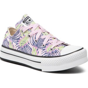 Plátěnky Converse Ctas Eva Lift Ox A01200C Pink Foam/Washed Indigo