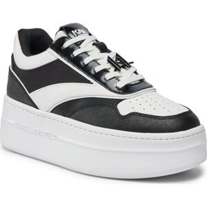 Sneakersy KARL LAGERFELD KL65020 Black/White Lthr 001