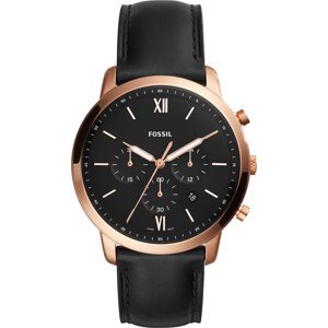 Hodinky Fossil Neutra Chrono FS5381 Black/Rose Gold