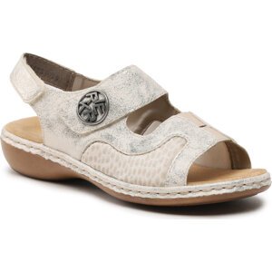 Sandály Rieker 65989-90 Beige