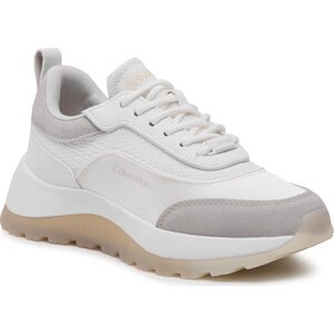 Sneakersy Calvin Klein Runner Lace Up HW0HW01447 White/Dk Ecru 0LA