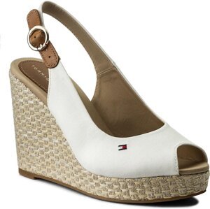 Espadrilky Tommy Hilfiger Iconic Elena Basic Sling Back FW0FW02787 Whisper White 121