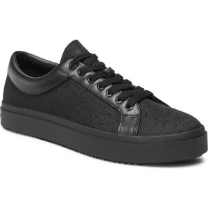 Sneakersy Calvin Klein Low Top Lace Up Mono Jq HM0HM00975 Black Mono Jacquard 0GK