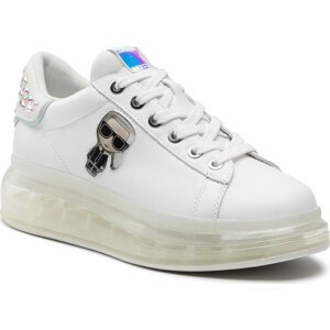 Sneakersy KARL LAGERFELD KL62633 White lthr/Irdescent