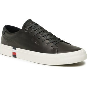 Sneakersy Tommy Hilfiger Modern Vulc Premium Leather FM0FM04394 Chocolate HJT